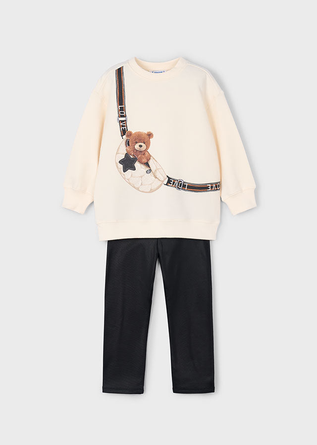 Conj. sweat leggings xadrez - mayoral - Mini Menina - AW25-4727