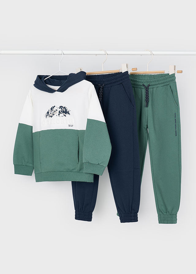 Fato treino sweat 2 calças - mayoral - Mini Menino - AW25-4804