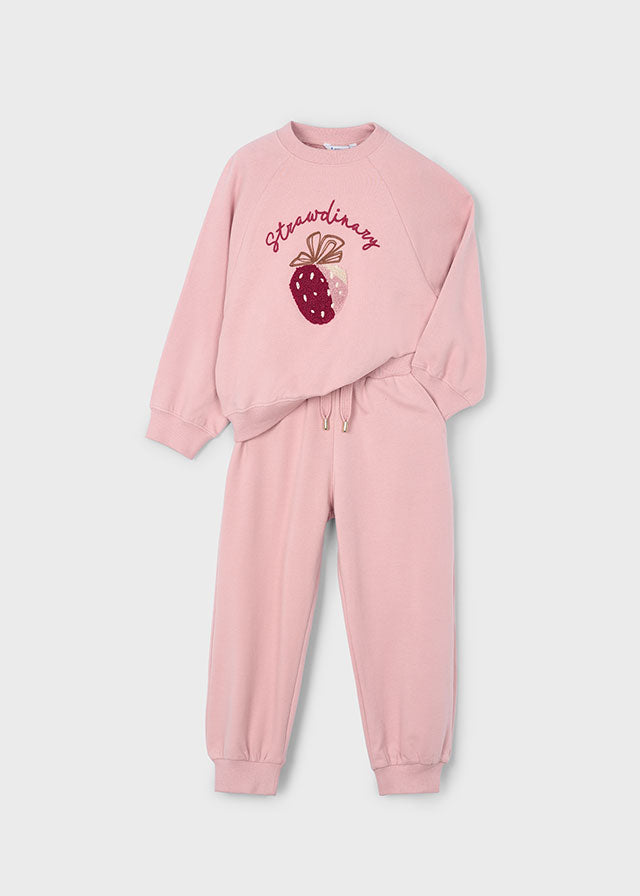 Fato treino loose bordado - mayoral - Mini Menina - AW25-4893