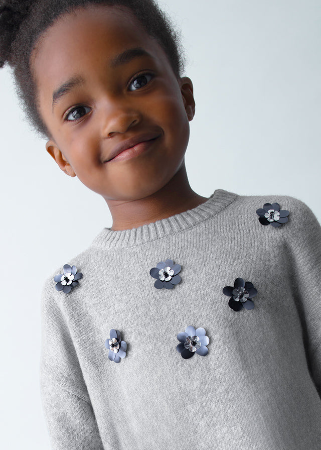 Vestido malha combinado - mayoral - Mini Menina - AW25-4918