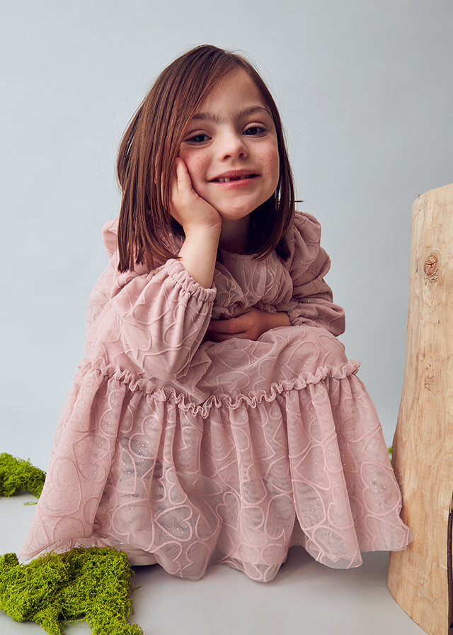 Vestido tule fantasia - mayoral - Mini Menina - AW25-4919