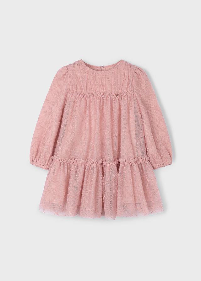 Vestido tule fantasia - mayoral - Mini Menina - AW25-4919