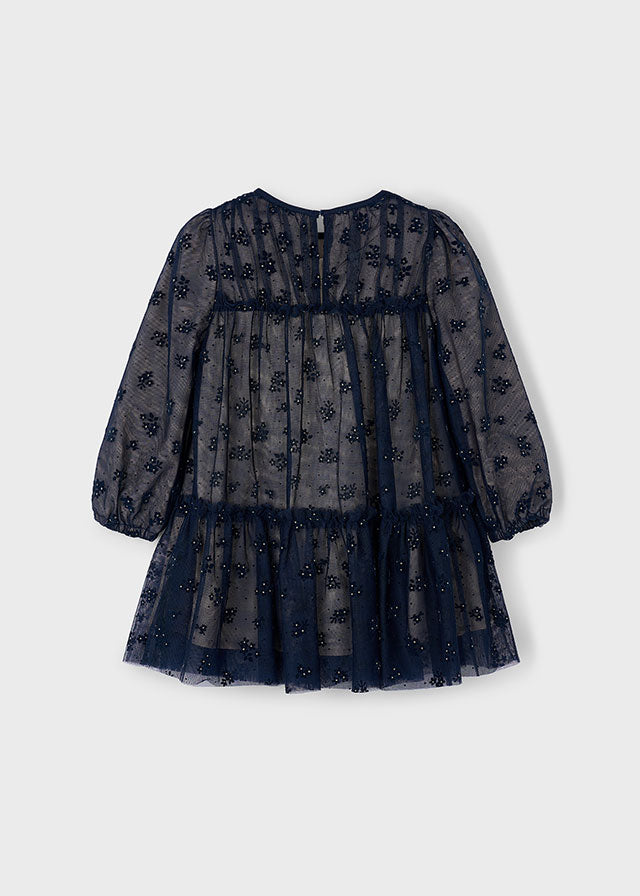 Vestido tule fantasia - mayoral - Mini Menina - AW25-4919