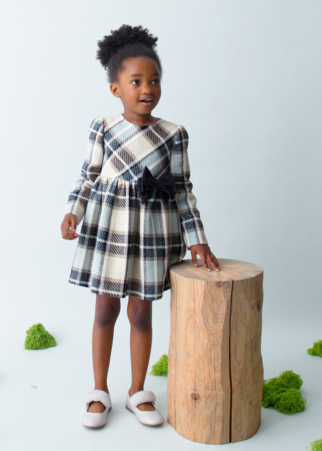 Vestido xadrez - mayoral - Mini Menina - AW25-4924