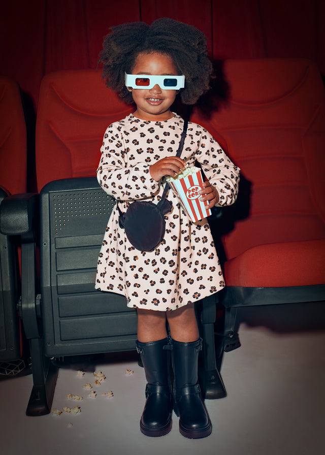 Vestido felpa bolso - mayoral - Mini Menina - AW25-4926