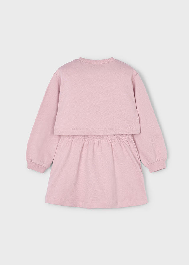 Vestido felpa 2 peças - mayoral - Mini Menina - AW25-4927