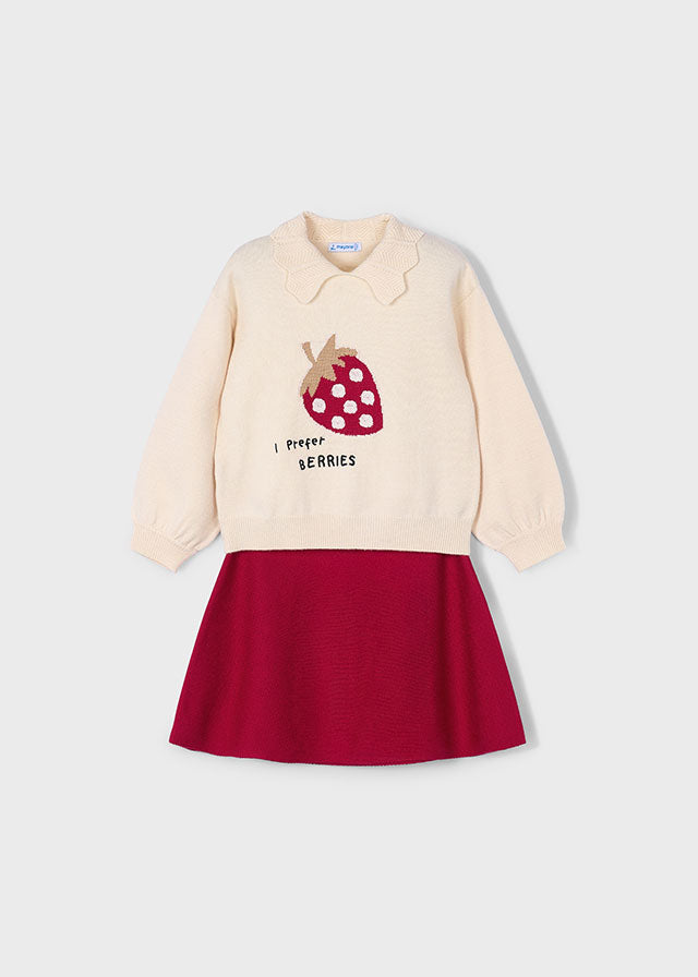 Conj. saia jacquard - mayoral - Mini Menina - AW25-4932