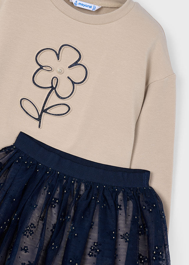 Conj. saia tule fantasia - mayoral - Mini Menina - AW25-4936