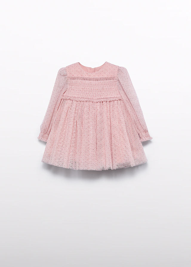 Vestido tule glitter - Abel & Lula - A&L Baby Menina - AW25-5506