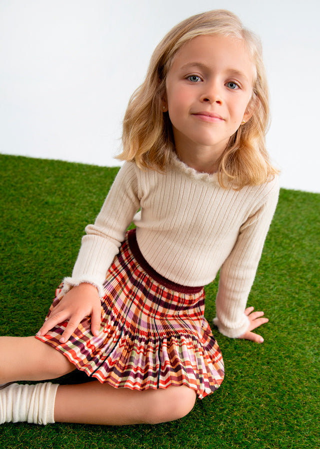 Saia mini xadrez - Abel & Lula - A&L Mini Menina - AW25-5522