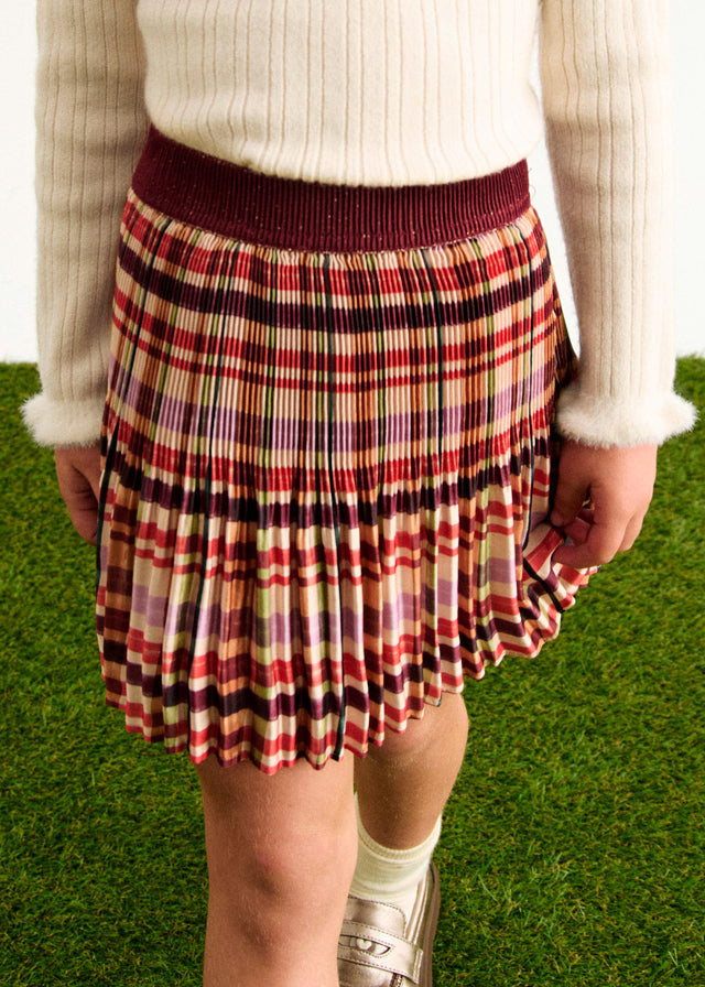 Saia mini xadrez - Abel & Lula - A&L Mini Menina - AW25-5522