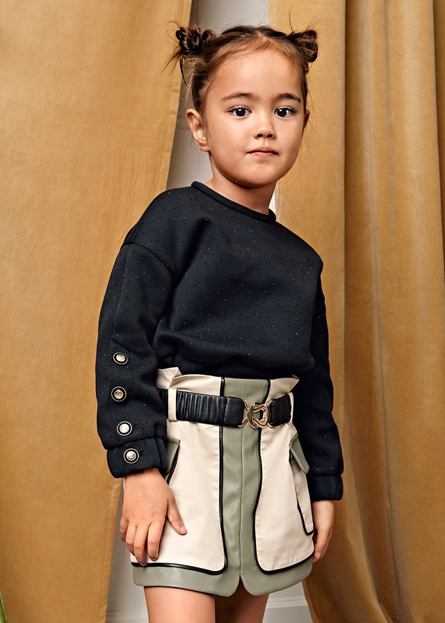 Saia sarja combinada - Abel & Lula - A&L Mini Menina - AW25-5523