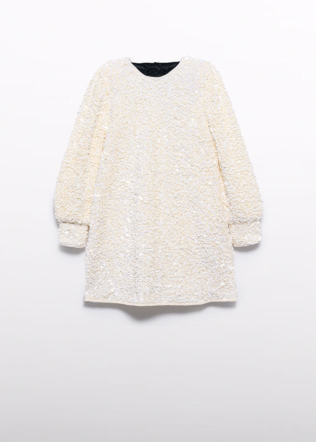 Vestido lantejoulas veludo - Abel & Lula - A&L Mini Menina - AW25-5525