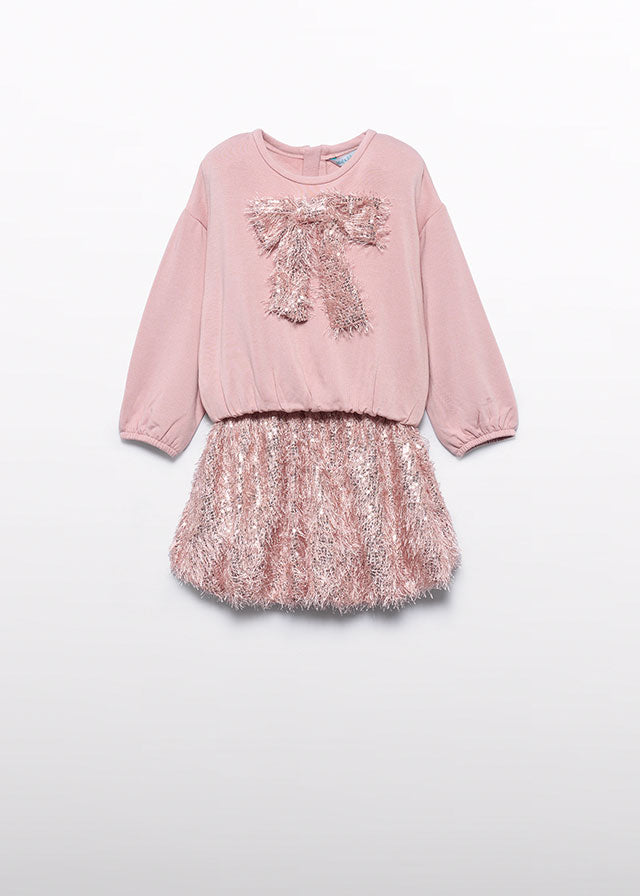 Conj. saia franjas lentejoula - Abel & Lula - A&L Mini Menina - AW25-5539