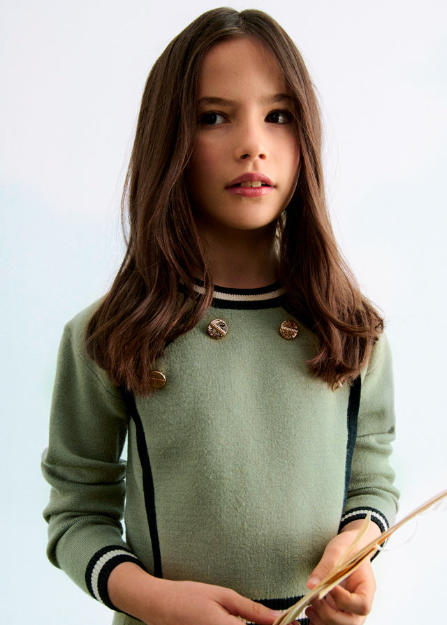 Conj. saia tricô - Abel & Lula - A&L Mini Menina - AW25-5544