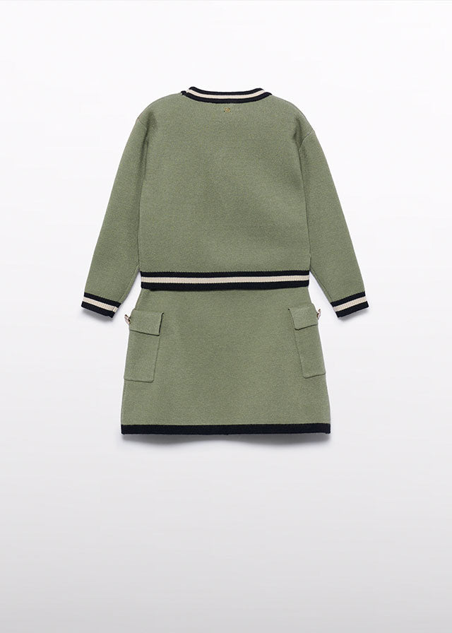 Conj. saia tricô - Abel & Lula - A&L Mini Menina - AW25-5544