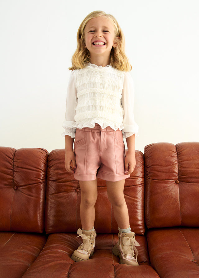 Blusa ninho abelha - Abel & Lula - A&L Mini Menina - AW25-5614
