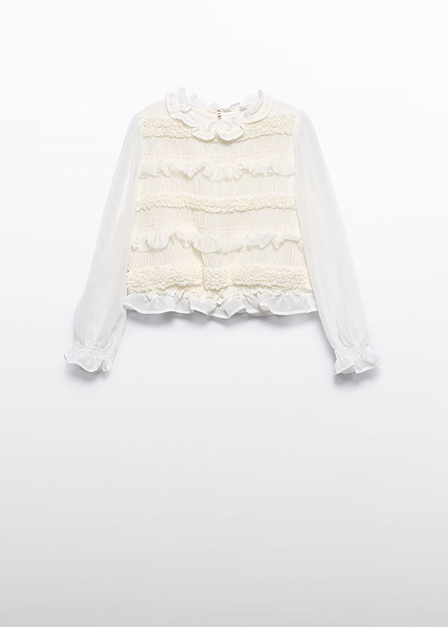 Blusa ninho abelha - Abel & Lula - A&L Mini Menina - AW25-5614