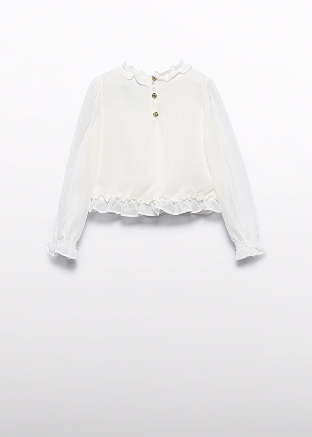 Blusa ninho abelha - Abel & Lula - A&L Mini Menina - AW25-5614