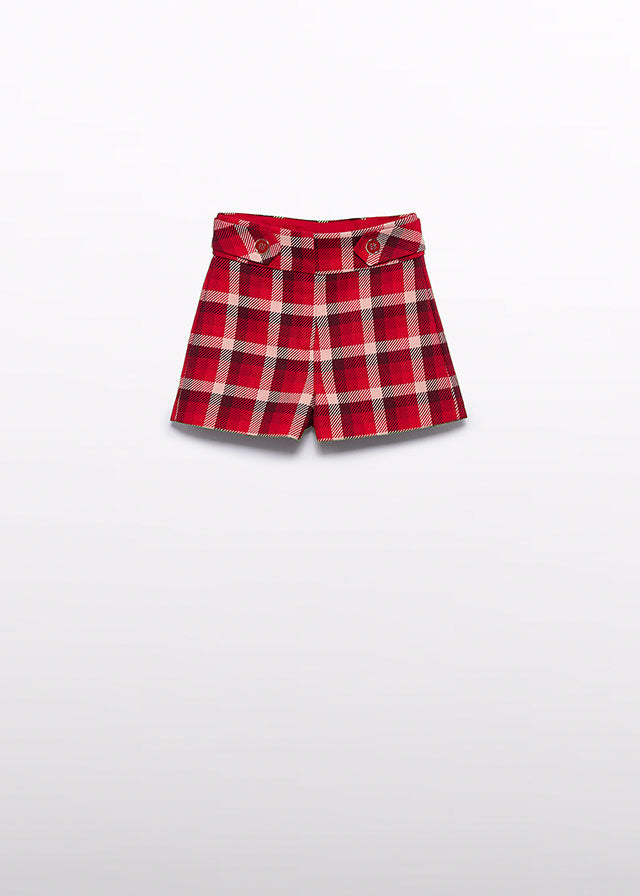 Bermuda xadrez - Abel & Lula - A&L Mini Menina - AW25-5717