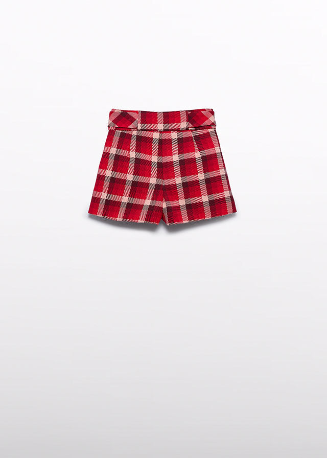 Bermuda xadrez - Abel & Lula - A&L Mini Menina - AW25-5717