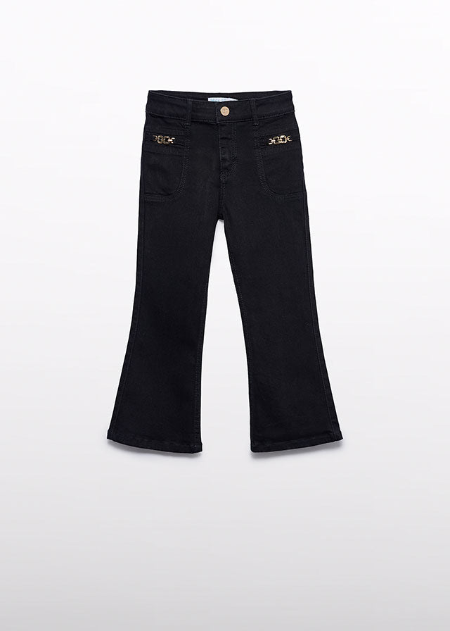 Calça denim flare - Abel & Lula - A&L Mini Menina - AW25-5721