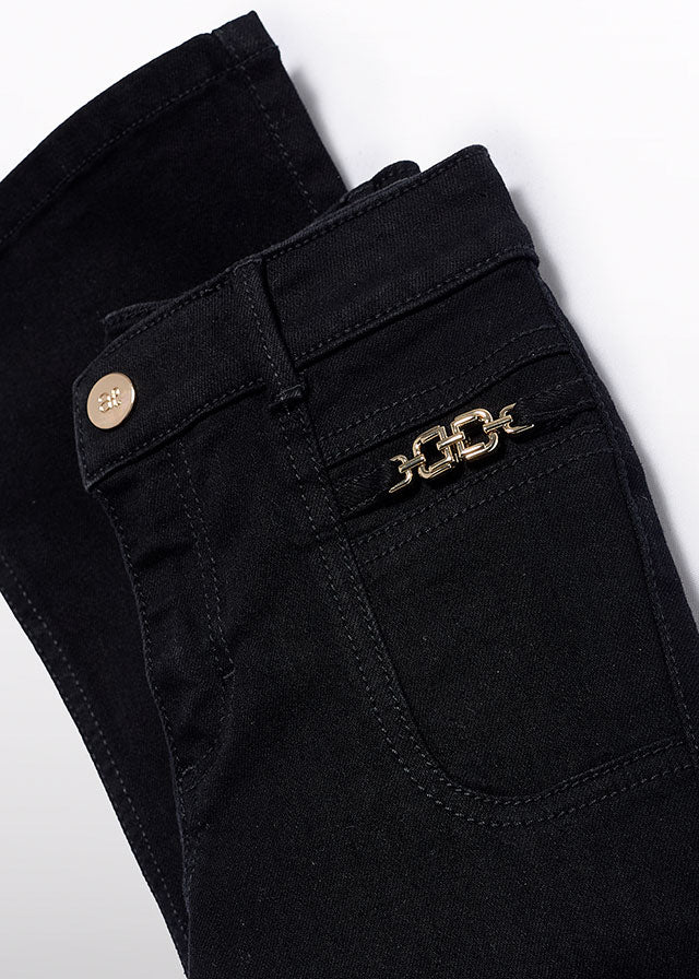 Calça denim flare - Abel & Lula - A&L Mini Menina - AW25-5721