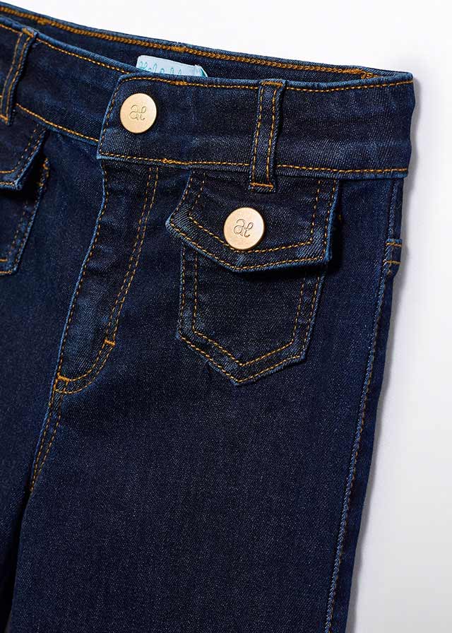 Calça denim palazzo - Abel & Lula - A&L Mini Menina - AW25-5722