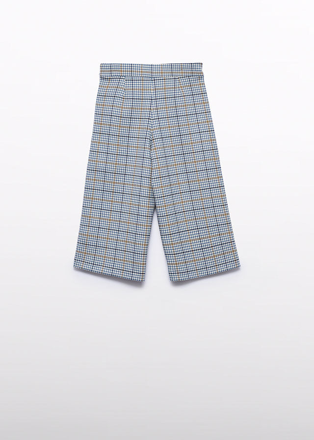 Calça culotte xadrez - Abel & Lula - A&L Mini Menina - AW25-5723