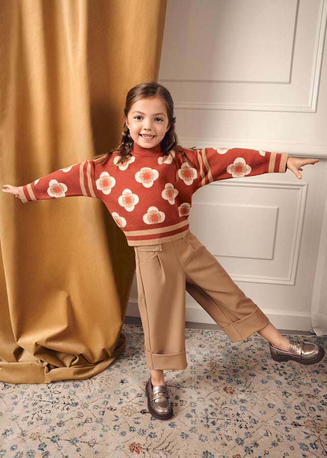 Calça culotte crepe - Abel & Lula - A&L Mini Menina - AW25-5724