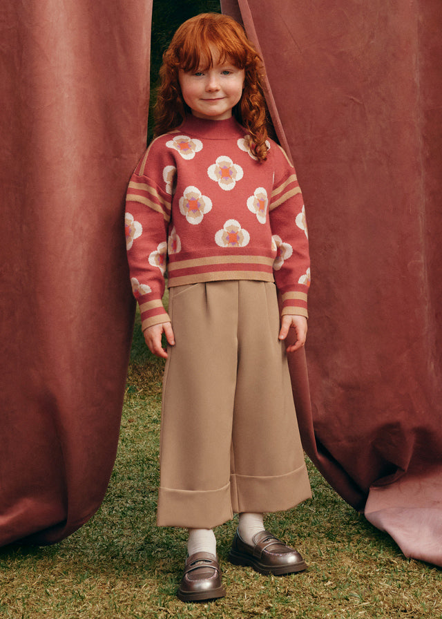 Calça culotte crepe - Abel & Lula - A&L Mini Menina - AW25-5724