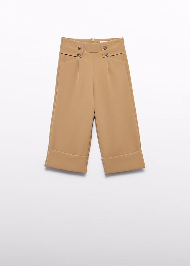 Calça culotte crepe - Abel & Lula - A&L Mini Menina - AW25-5724