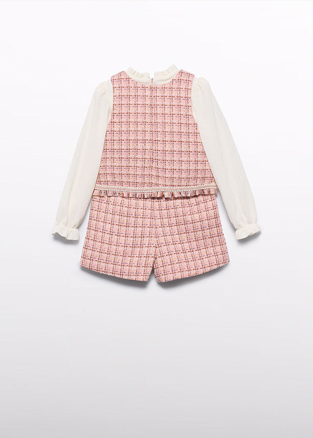Conj. bermuda tweed - Abel & Lula - A&L Mini Menina - AW25-5727