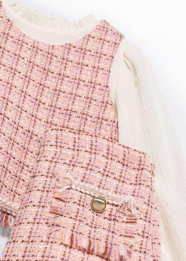 Conj. bermuda tweed - Abel & Lula - A&L Mini Menina - AW25-5727