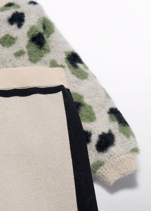 Conj. calça leopardo pelo - Abel & Lula - A&L Mini Menina - AW25-5733