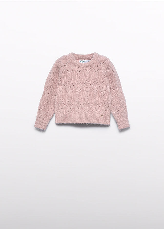 Jersey gola alta tricot - Abel & Lula - A&L Baby Menina - AW25-5816