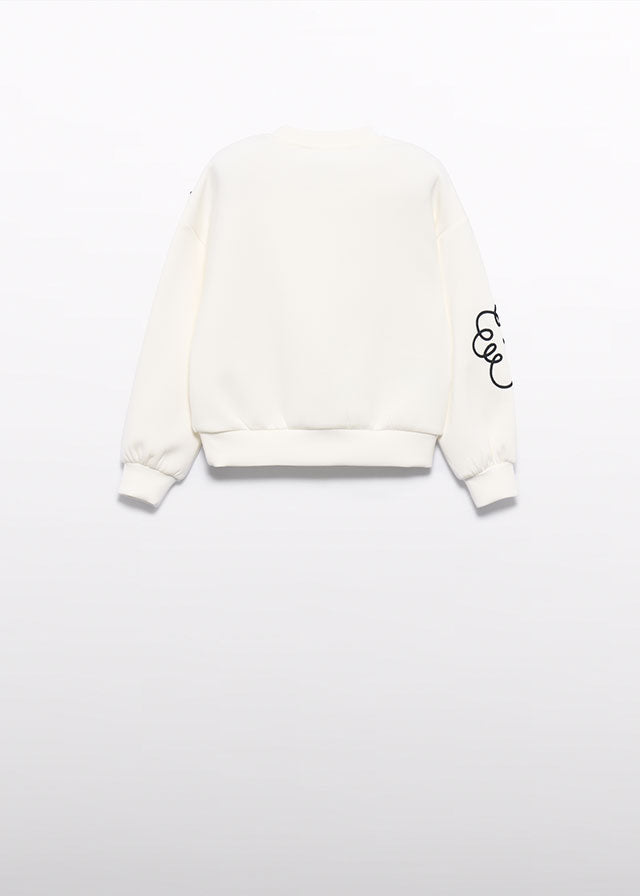 Sweat modal bordada - Abel & Lula - A&L Mini Menina - AW25-5822