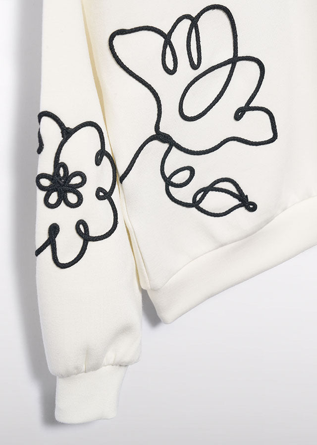 Sweat modal bordada - Abel & Lula - A&L Mini Menina - AW25-5822