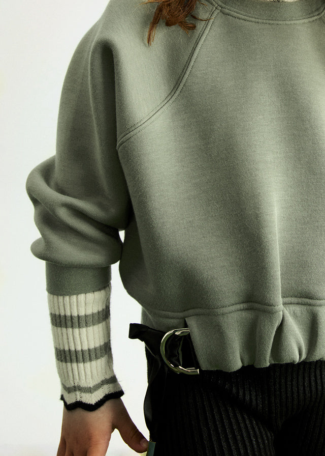 Sweat detalhe laçadas - Abel & Lula - A&L Mini Menina - AW25-5826