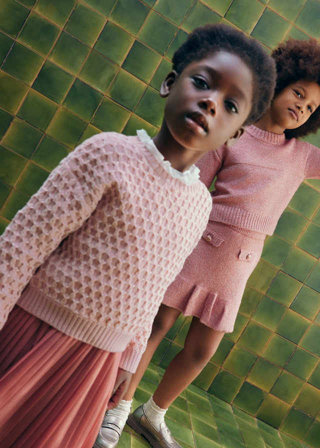 Jersey jacquard chenile - Abel & Lula - A&L Mini Menina - AW25-5828