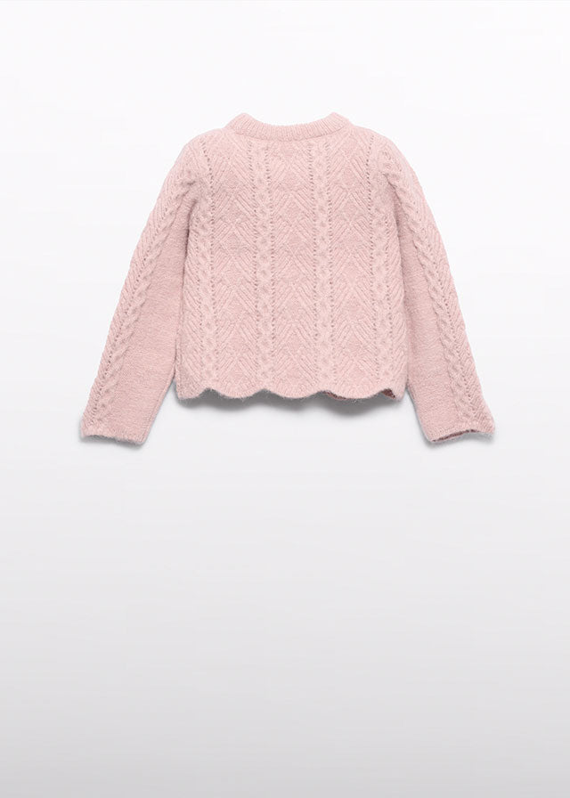 Jersey gola alta tricot - Abel & Lula - A&L Mini Menina - AW25-5829
