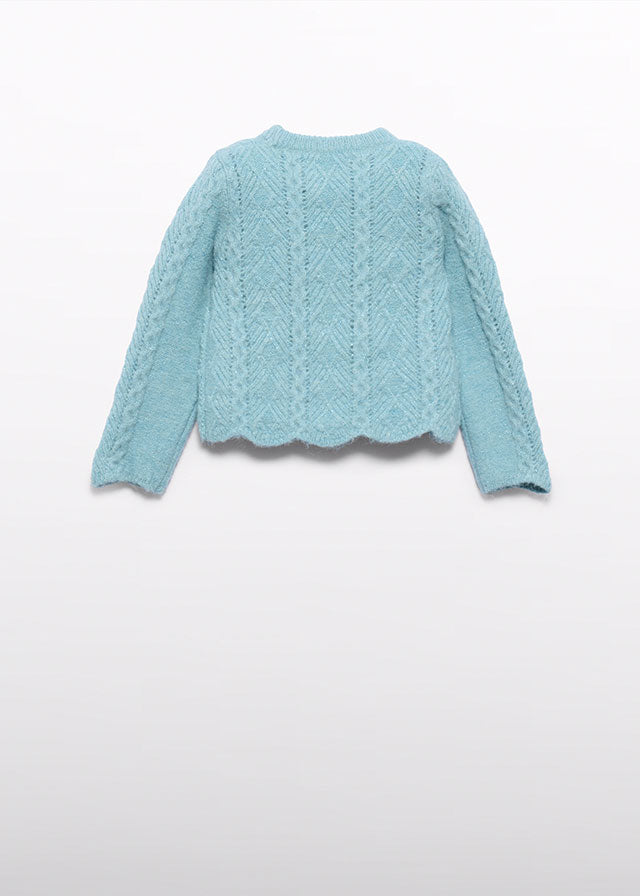 Jersey gola alta tricot - Abel & Lula - A&L Mini Menina - AW25-5829