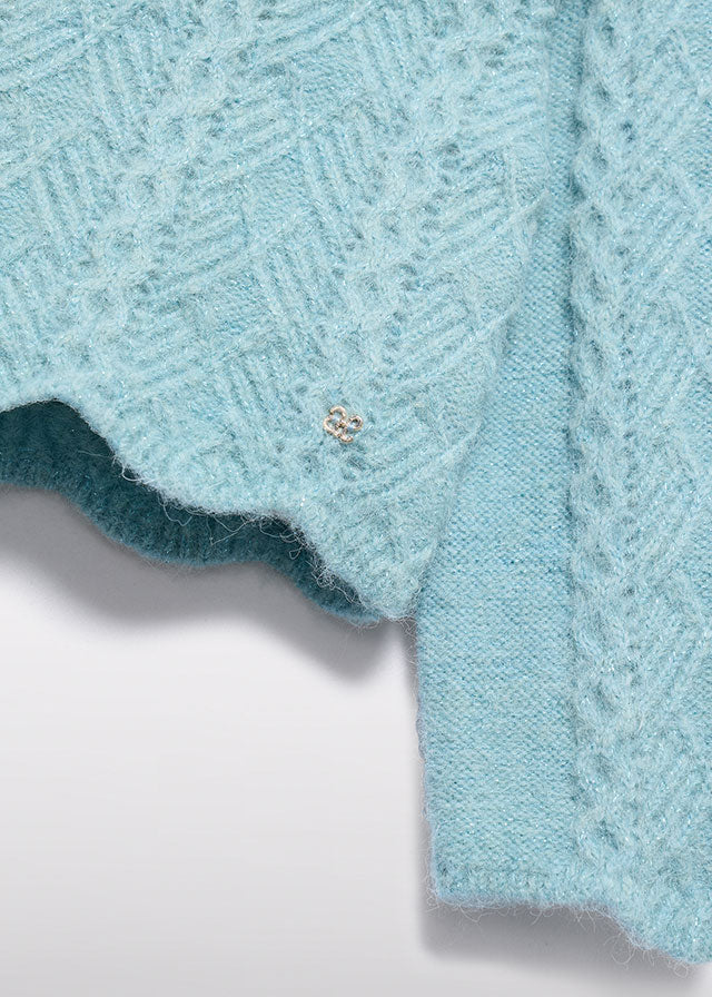 Jersey gola alta tricot - Abel & Lula - A&L Mini Menina - AW25-5829