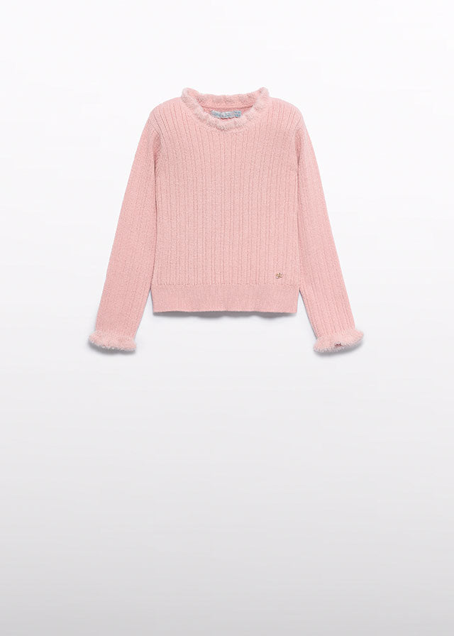 Camisola tricô combinada - Abel & Lula - A&L Mini Menina - AW25-5835