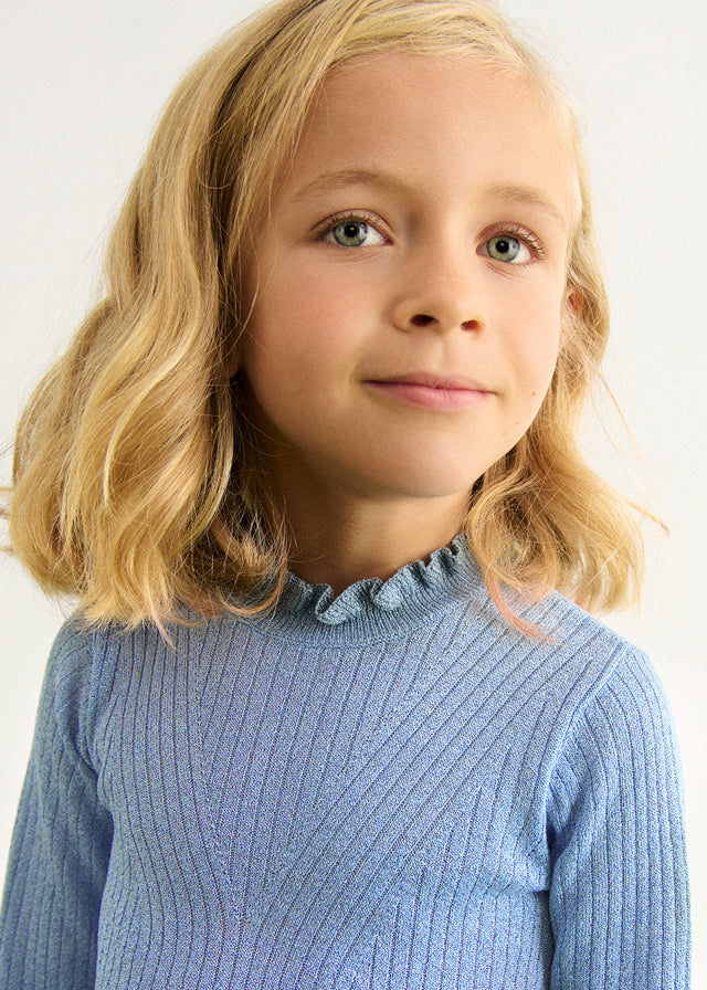 Camisola tricô brilho - Abel & Lula - A&L Mini Menina - AW25-5836