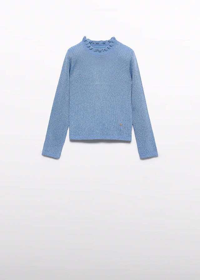 Camisola tricô brilho - Abel & Lula - A&L Mini Menina - AW25-5836