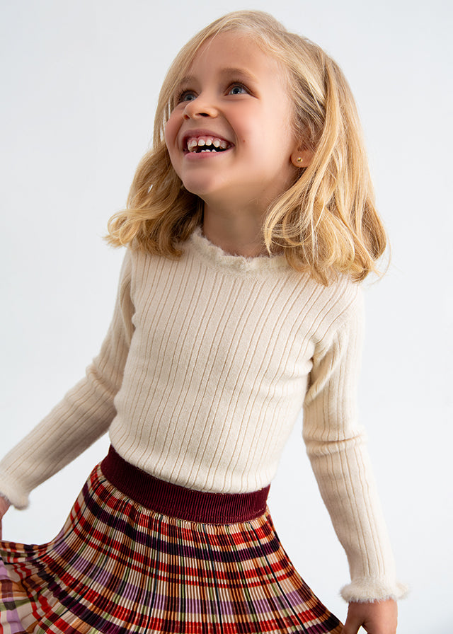 Camisola tricô brilho - Abel & Lula - A&L Mini Menina - AW25-5836