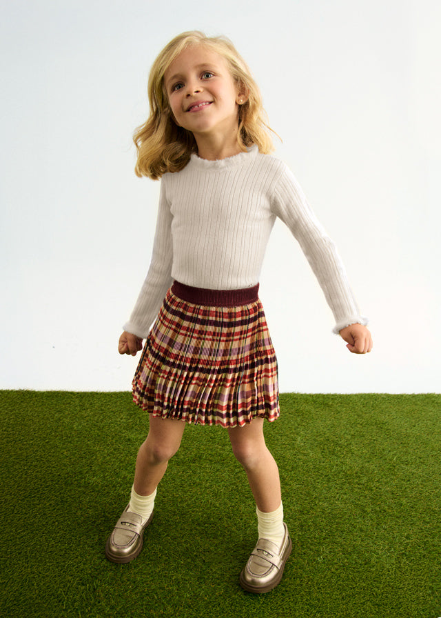 Camisola tricô brilho - Abel & Lula - A&L Mini Menina - AW25-5836