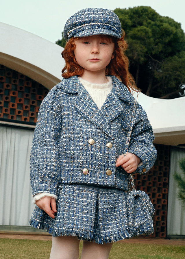 Jaqueta tweed - Abel & Lula - A&L Mini Menina - AW25-5841