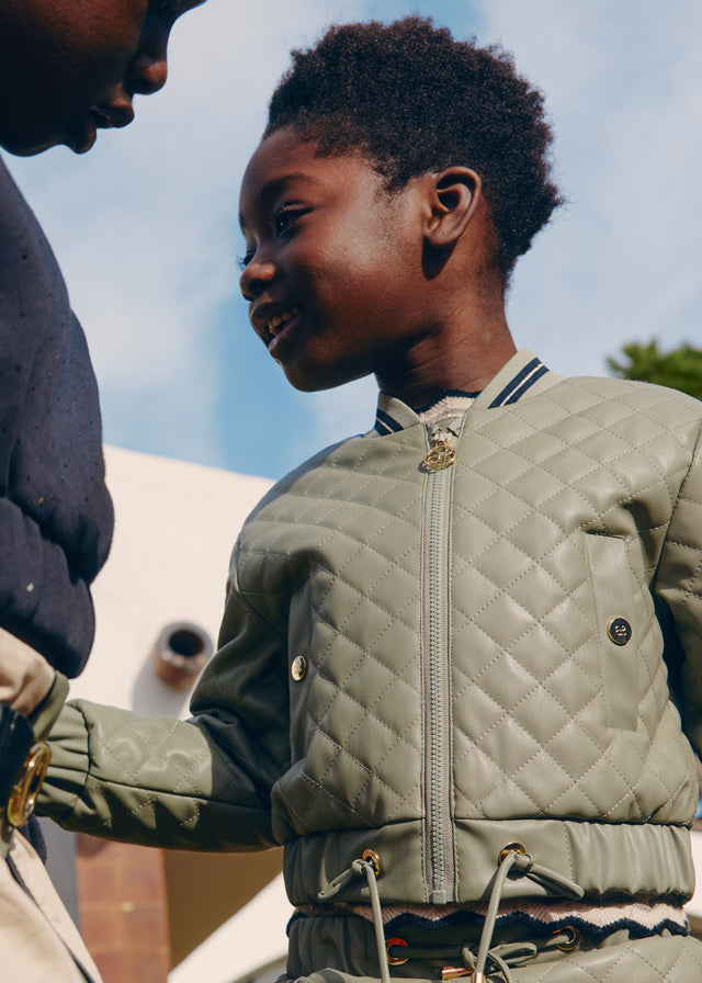 Blusão acolchoado - Abel & Lula - A&L Mini Menina - AW25-5842